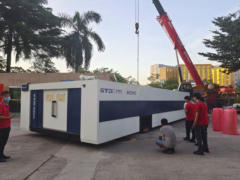 球友会激光8025HC总线高功率12000W光纤激光切割机交付成功